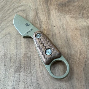 Nobleweave scales compatible with ESEE Izula knife Walnut (w/HARDWARE) - Picture 1 of 3