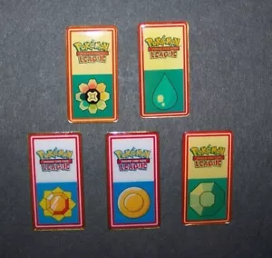 Pokémon Liga Pins/Abzeichen Original Vintage (5er Set) enthält alle 5 Pins! - Bild 1 von 2