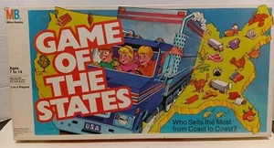 Game of the States Board Game 1987 Milton Bradley Complete Excellent Used Cond - Picture 1 of 11