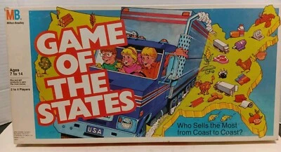 Game of the States Board Game 1987 Milton Bradley Complete Excellent Used Cond - Image 1 of 4