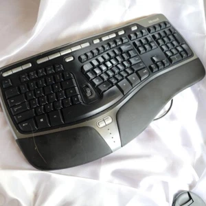 Teclado Ergonómico Natural Microsoft 4000 v1.0 KU-0462 USB con Cable -Probado - Imagen 1 de 6
