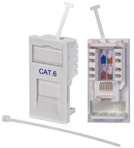 HiLo - Module RJ45 Cat6 Snap-In 25 x 50mm - Afbeelding 1 van 1