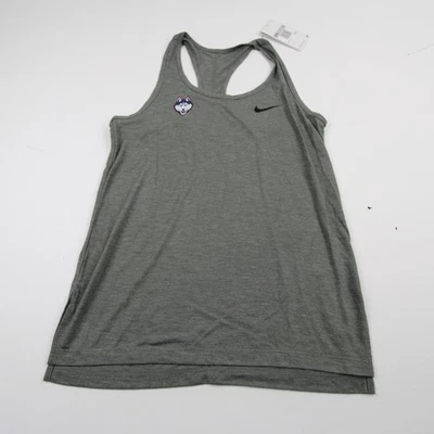 UConn Huskies Nike Yoga Sleeveless Shirt Women's Gray New - Image 1 of 4