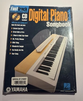 New Sealed FastTrack Yamaha Digital Piano 1 & Songbook w/CDs & Manuscript Paper - Image 1 of 4
