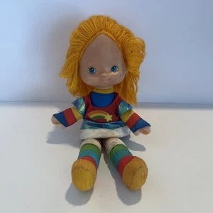 Peluche pupazzo vintage 1983 Rainbow Brite 11 in peluche Hallmark Mattel luminoso - Foto 1 di 8