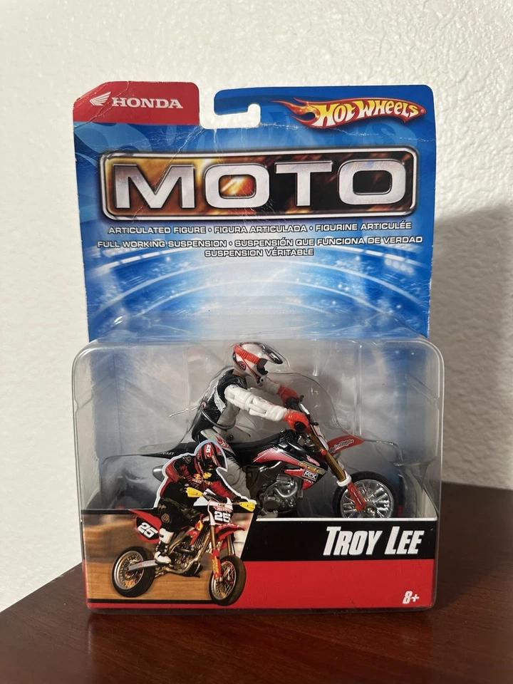 Hot Wheels Moto Honda Troy Lee #25 2007 Dirt Bike Toy Motocross Mattel New Rare - Image 1 of 4