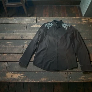 7 Diamanten Herren Oberhemd XXL Stretch schwarz und blau - Bild 1 von 9