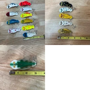Vintage Buck Perry Spoon Plug Fishing Lures - Picture 1 of 28