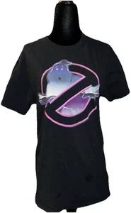Camiseta negra manga corta pequeña con logotipo de Ghostbusters - Imagen 1 de 8