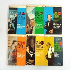 Bundle of 6x Vintage The Man From U.N.C.L.E. Paperback Books 1960's - Picture 1 of 19