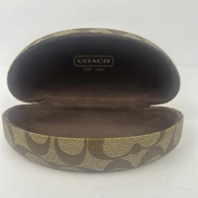 Estojo de óculos de sol COACH Signature C monograma capa dura - Imagem 1 de 4