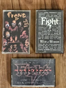 Fight Cassette Lot A Small Deadly Space, War Of Words, Mutations Tested! 80s - Picture 1 of 3
