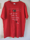 Wizard of Oz Dear Dorothy Red T-Shirt Size Large 100% Cotton