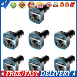 Car Bluetooth-compatible 5.0 FM Transmitter MP3 Player Fast Charging USB Charger - Zdjęcie 1 z 12