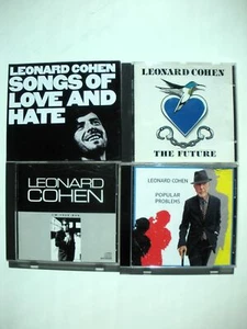 4 Audio CDs by LEONARD COHEN Love & Hate, Future, Popular Problems, I'm Your Man - Picture 1 of 9