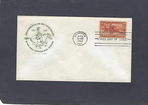 #894 3c PONY EXPRESS FDC SACRAMENTO,CA APR 3-1940 HOUSE OF FARNAM CACHET - Picture 1 of 1