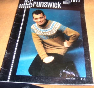 BRUNSWICK PARA HOMBRES Suéter Tejido Crochet Patrón Libro Vol 669 1973 39 PÁGINAS - Imagen 1 de 5