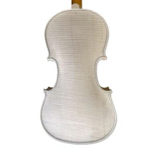 Professional Unfinished Violin 4/4 One piece Flame Maple Violin Spruce Handmade - Picture 1 of 8