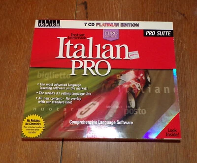 Topics Entertainment Instant Immersion Italian 7-CD Platinum Edition Pro Suite - Image 1 of 4