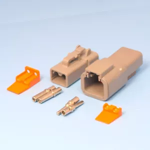 Deutsch DTP Series 2 Pin Way Connector Male & Female DTP04-2P DTP06-2S - Picture 1 of 9