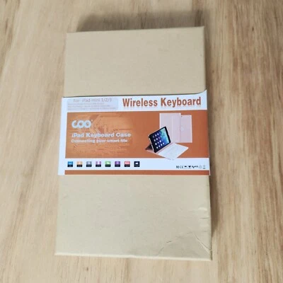 COO Removable Bluetooth Keyboard Case 360 Rotation Rose Gold for iPad Mini 123 - Image 1 of 4