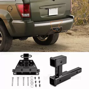 2'' Trailer Hitch Receiver w/ Dual Hitch Extender For 2005-2010 Grand Cherokee - Bild 1 von 9
