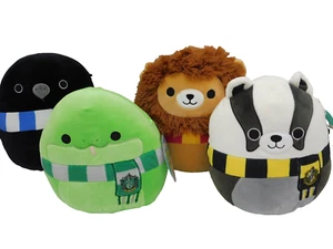 Squishmallows Harry Potter 8” Set Gryffindor Ravenclaw Slytherin Hufflepuff - Picture 1 of 10