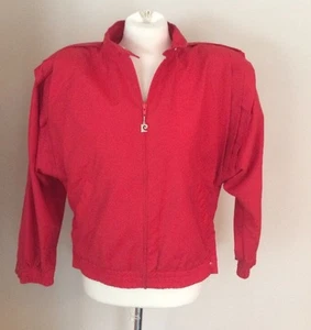80's Vintage Pierre Cardin Red Michael Jackson Windbreaker Jacket Mens Sz XS - Picture 1 of 6