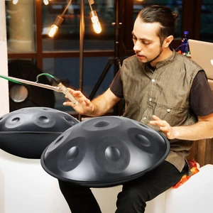 Adult Handpan Drum 22 Inch 12 Notes 440Hz D Minor Kurd Steel Handpan Drum - Picture 1 of 15