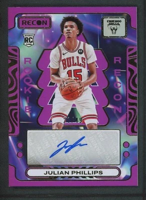 2023-24 JULIAN PHILLIPS 21/49 AUTO PANINI RECON ROOKIE RC AUTOGRAPHS - Image 1 of 2