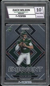 2021 Panini Prizm #E-2 Zach Wilson MGS GRADED 10 GEM MINT RC 🔥 New York Jets RC - Picture 1 of 2