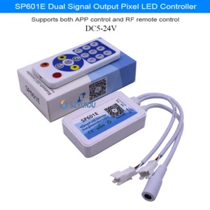 DC5V-24V SP601E Music Controller Dual Signal LED Pixels IOS/Android App Control - Picture 1 of 8