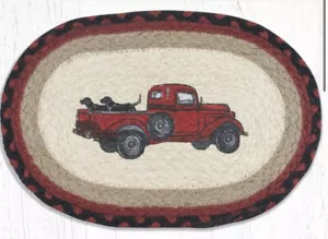 2 Stück Geflochtene Jute Oval Tischset/Untersetzer/Swatch. LAB PICKUP. Erde Teppiche. 10" x 15" - Bild 1 von 1