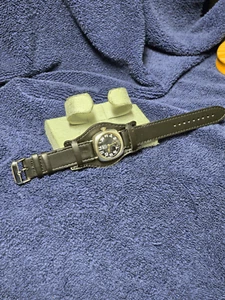 Vintage Elgin WW1 Sterling Silver Military watch w/ General Pershing Dial RUNS!! - Picture 1 of 10