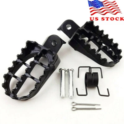 Широкие подножки для мотоцикла болт 8 мм для Honda CRF XR Kawasaki KLX110 - Изображение 1 из 4