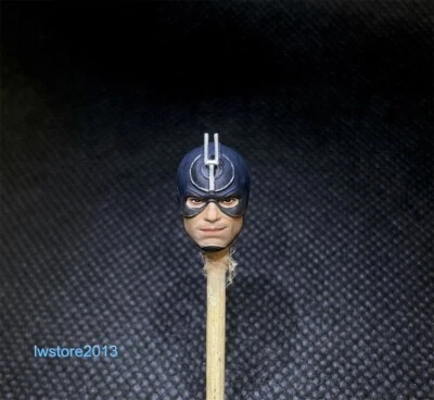 1:18 Black Bolt Smile Head Sculpt Carved For 3.75" Male Action Figure Body Toys - Image 1 of 4