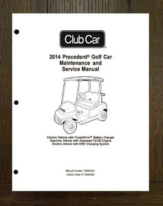 Service Workshop Repair Manual fits 2014 Club Precedent Electric Gas FE350 - Picture 1 of 15
