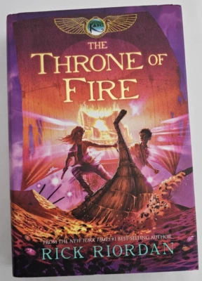 The Throne of Fire Kane Chronicles Rick Riordan HC First Edition Hard Cover New - Image 1 of 4