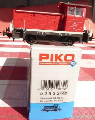 Piko 52632 H0 Diesel Locomotive Br 312 Orient Red Letter Box Dbag Epoch 5/6 Dss - Image 1 of 4