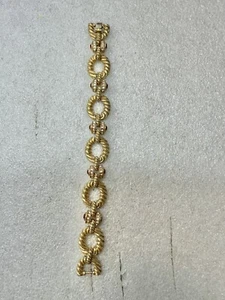 camrose kross jacqueline kennedy jewelry JBK Red & Clear Crystals Bracelet  - Picture 1 of 15