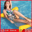 Water Hammock Inflatable Floating Swimming Pool Lounge Bed Chair (Yellow)