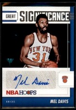 Mel Davis 2021-22 Panini NBA Hoops Great SIGnificance Auto #GS-MDV New York
