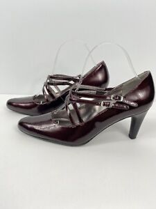 Ecco City Bristol Pointure  Bordeaux Red Women’s Pumps Shoes Sz 9.5 Euro 40 NEW