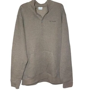 NEW Columbia Men's Brown Sweater Pullover XXL Kangaroo Pouch - Picture 1 of 7
