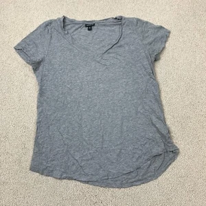 Torrid T-Shirt Women's Size 00 Short Sleeve Heather Gray V-Neck - Picture 1 of 8