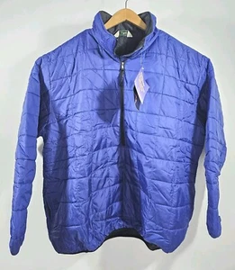 Nos LL Bean Primaloft Light Puffer Pullover Jacket Blue Size XXL - Picture 1 of 9