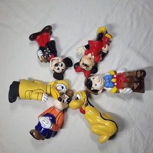 Lot Of 6 Vintage Walt Disney Ceramic Hand Painted Figures garden gnomes like - Picture 1 of 23