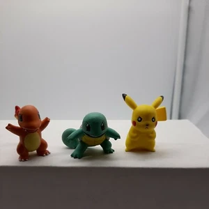 LOT OF 3: Pokemon Toys 1Tomy Figures - Pikachu, charmander - Picture 1 of 5