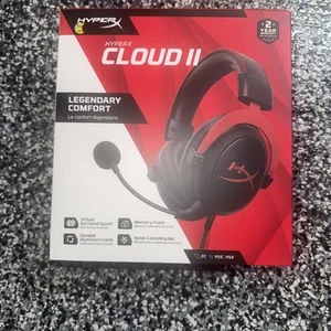 HyperX Cloud II Wired Gaming Headset funktioniert mit PC PS5 PS4 Xbox Series X Rot - NEU - Bild 1 von 6