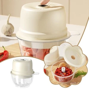 Rechargeable Meat Grinder Vegetable Ginger Grinder Kitchen Tools - Picture 1 of 12